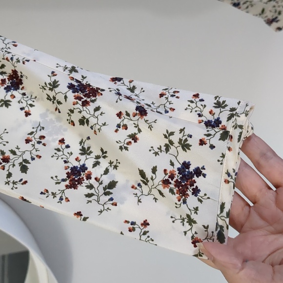 Veronica Beard Floral Long Sleeve Dress - Cream and Purple - Picture 4 of 10